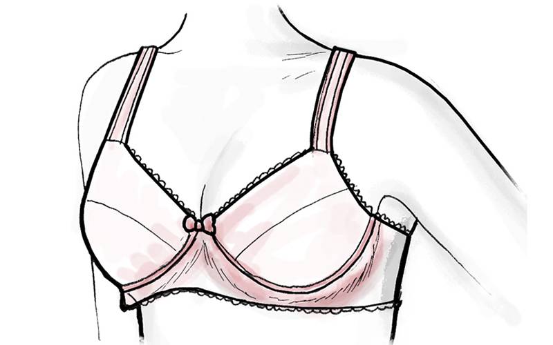 wearing the wrong bra size